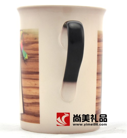 黑色骨瓷变色杯